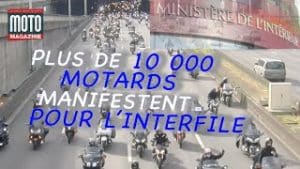 Les motards manifestent pour la légalisation de l'interfile - MOTO MAGAZINE