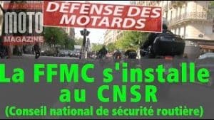 Les motards en colère (FFMC) s'installent au CNSR