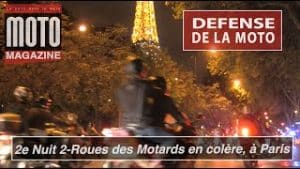 Manifestation motards en colère : 2e Nuit 2-roues à Paris