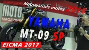 Yamaha MT09 SP, nouveauté 2018 : présentée au salon de Milan (EICMA 2017)