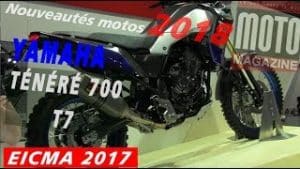 Yamaha 700 Ténéré, T7 2018 - salon de la moto de Milan (EICMA 2017)