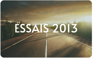 ESSAIS 2013