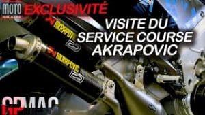 Exclusif : visite du service course Akrapovic !